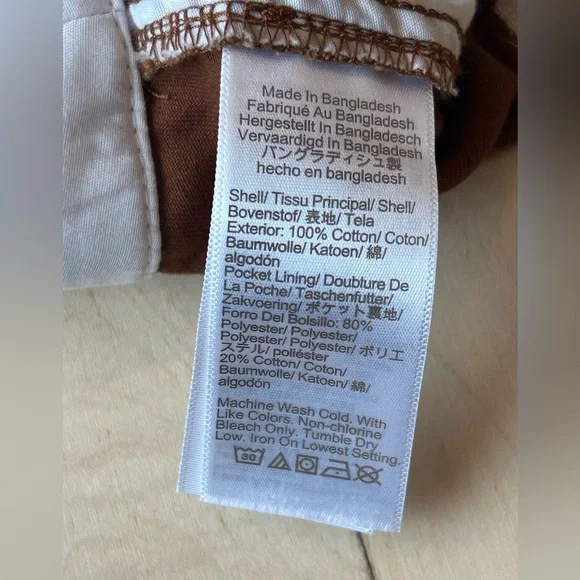 J. Crew Women’s Classic Chino 5” Inseam 100% Cotton Antique Oak Brown Size 4 NWT - Picture 13 of 16